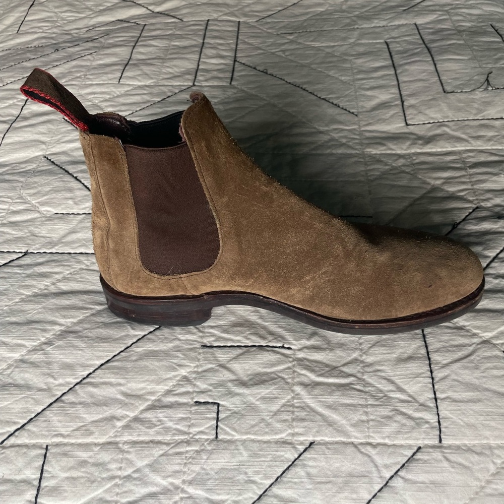 Men's Brown Suede Chelsea Boots